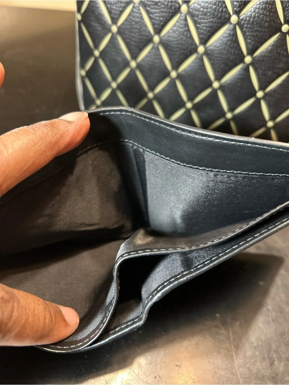 Versace Black Leather Wallet with Gold Medusa Studs